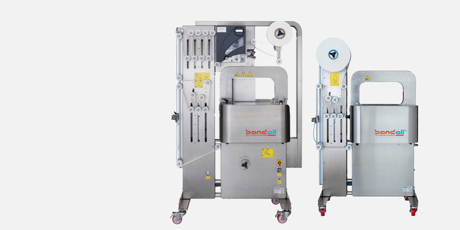 Banding machines for positioned banding