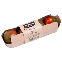 Tomatoes labelled with a printed band Tomatoes labelled with a printed band