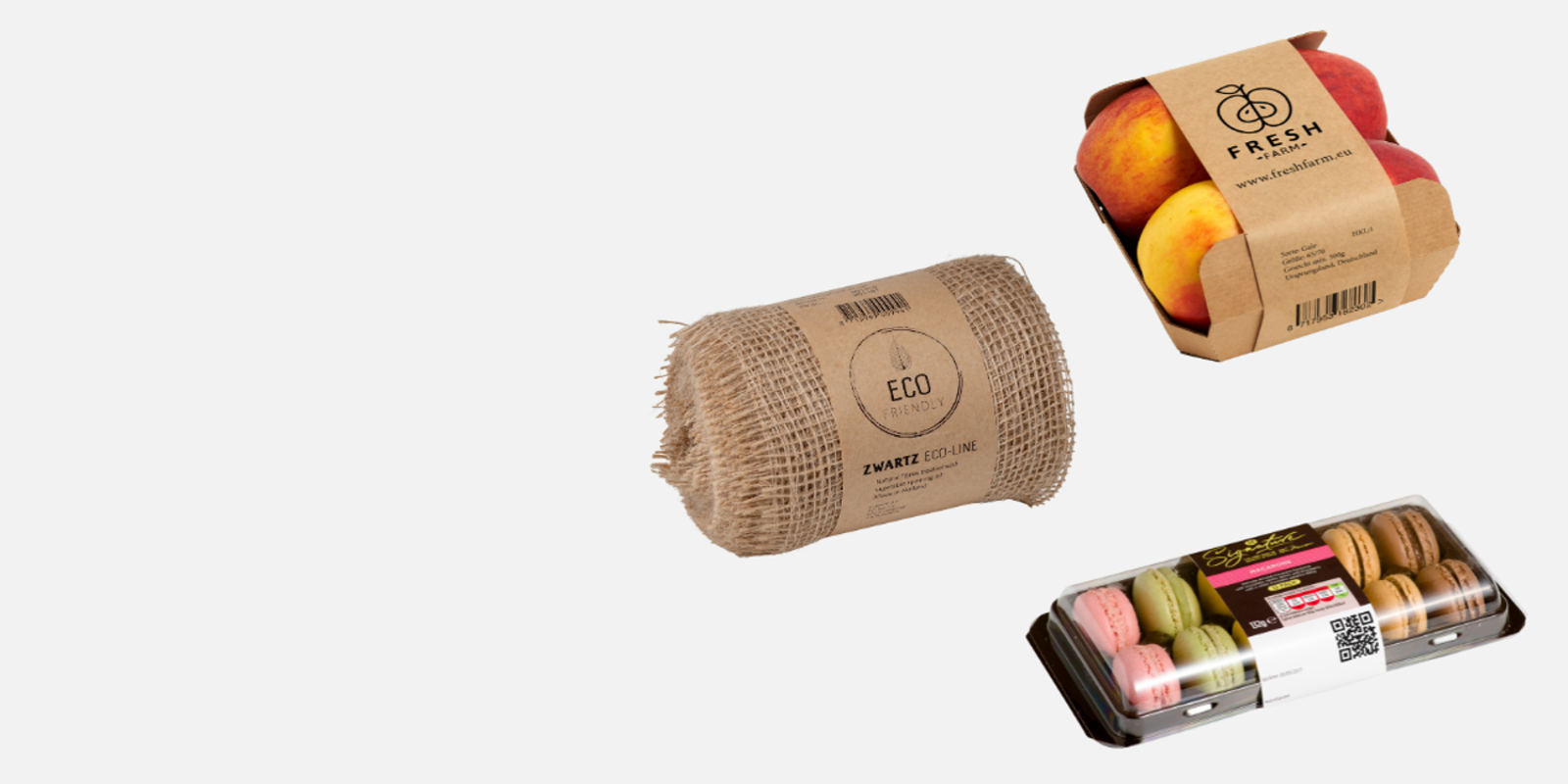 Examples of labelled skin packs