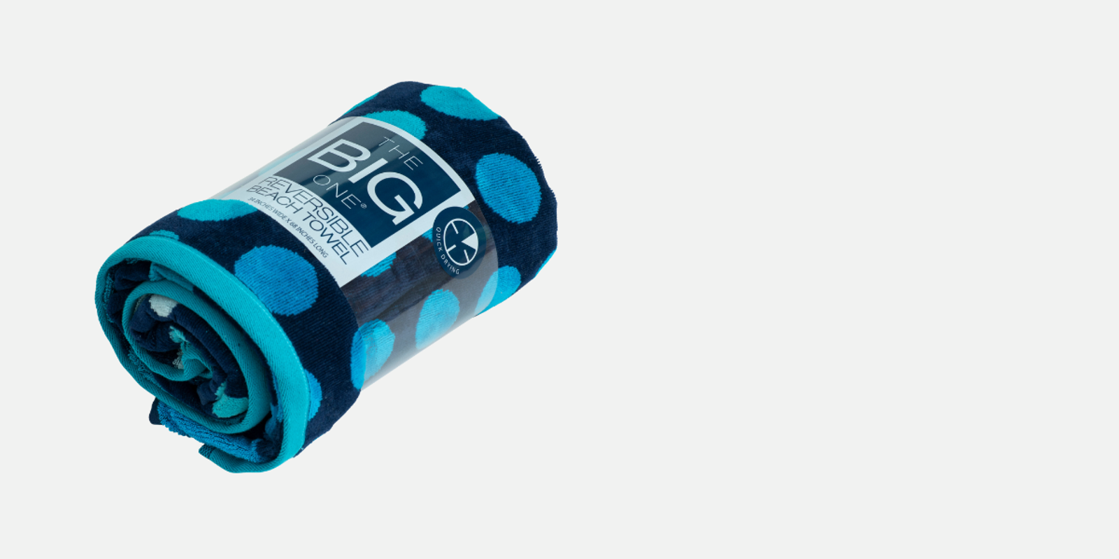 Towel packaged with film banding material